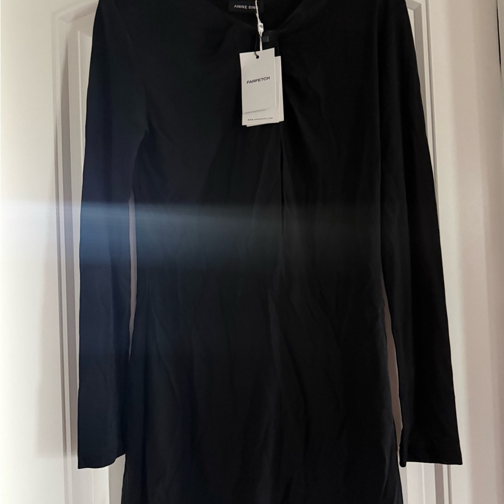 Anine Bing Black Mini Dress NWT